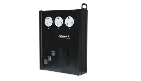 An image of Zero88 Alphapack3 3 Channel Portable Dimmer
