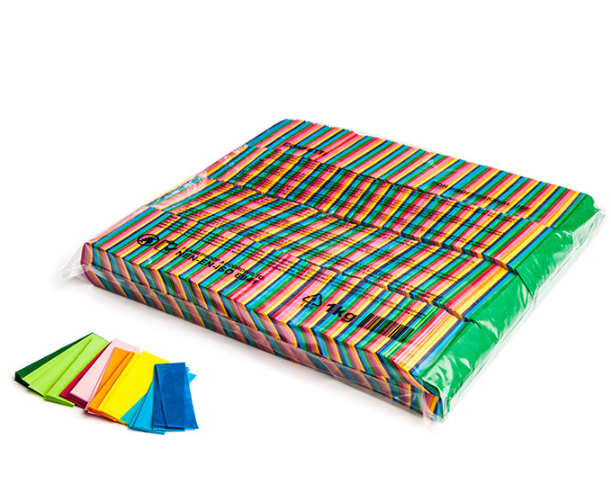 Magic FX CON01MC Multi-colour Rectangle Cut Confetti Box of 10