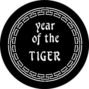 An image of Year Of The Tiger Steel Gobo 77652