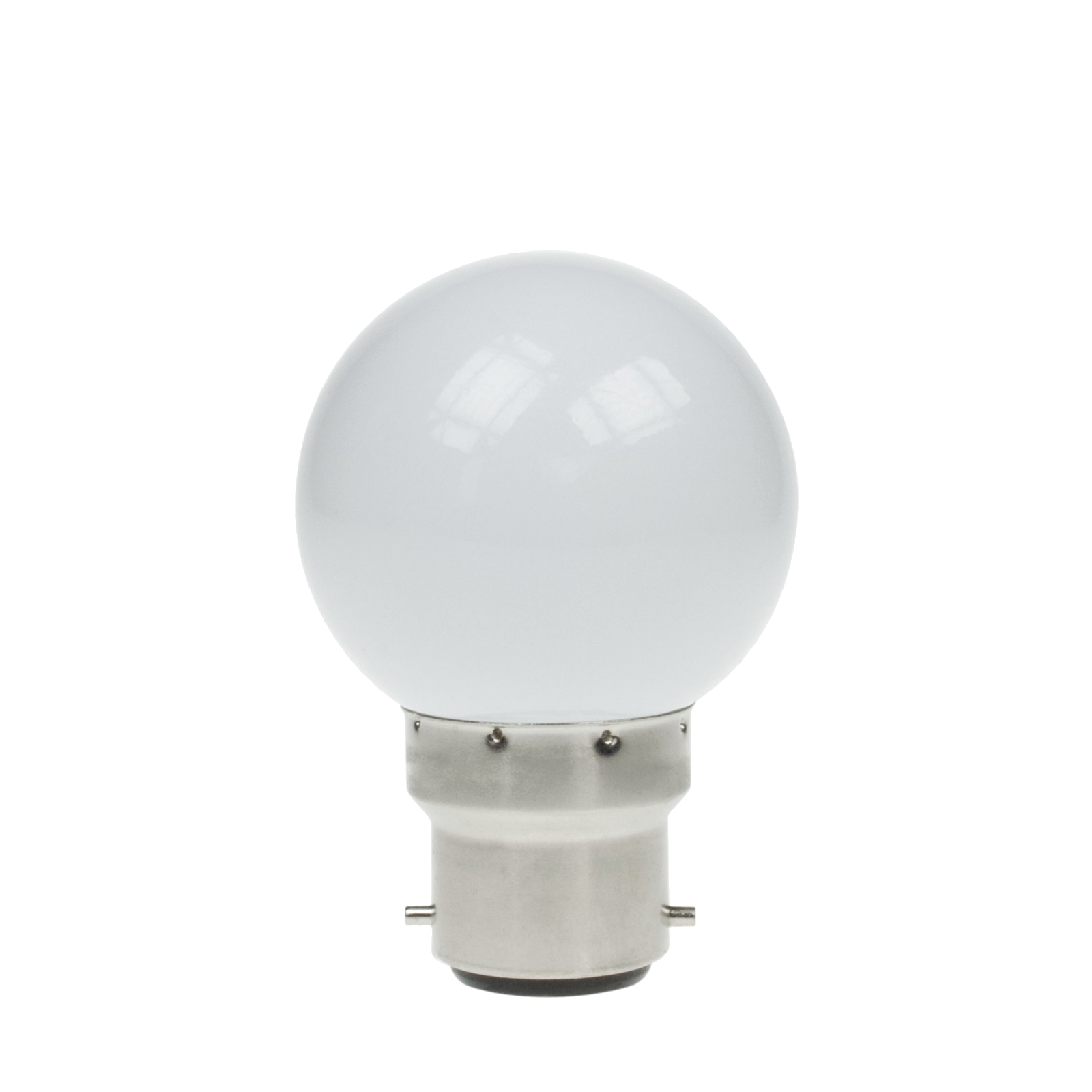 An image of 1.5W LED Polycarbonate Golf Ball Lamp, BC 3000K White