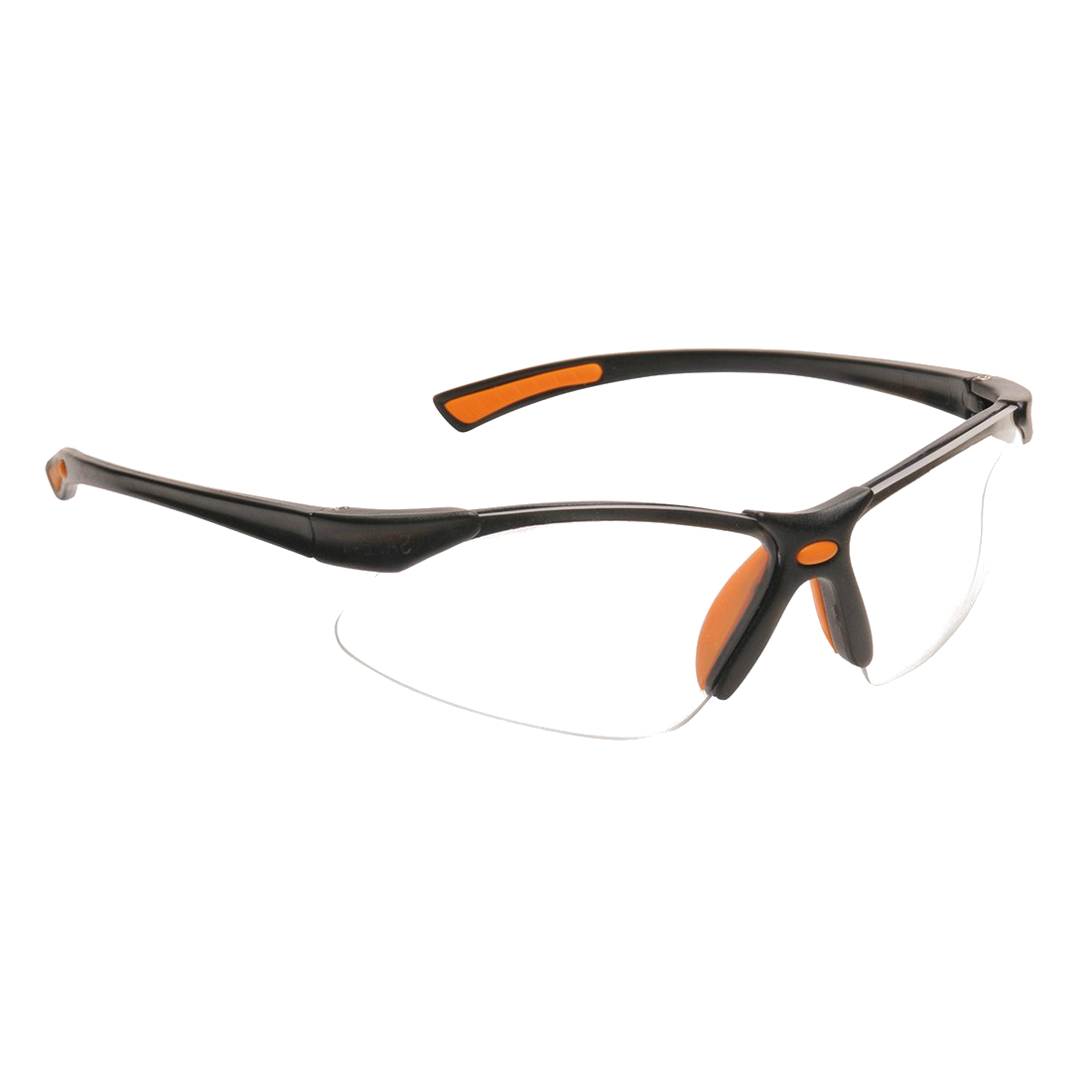 An image of Portwest PW37 Bold Pro Safety Glasses (Orange, One Size)