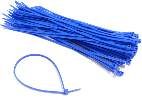 An image of Cable Ties 100x2.5mm Blue (Bag of 100)