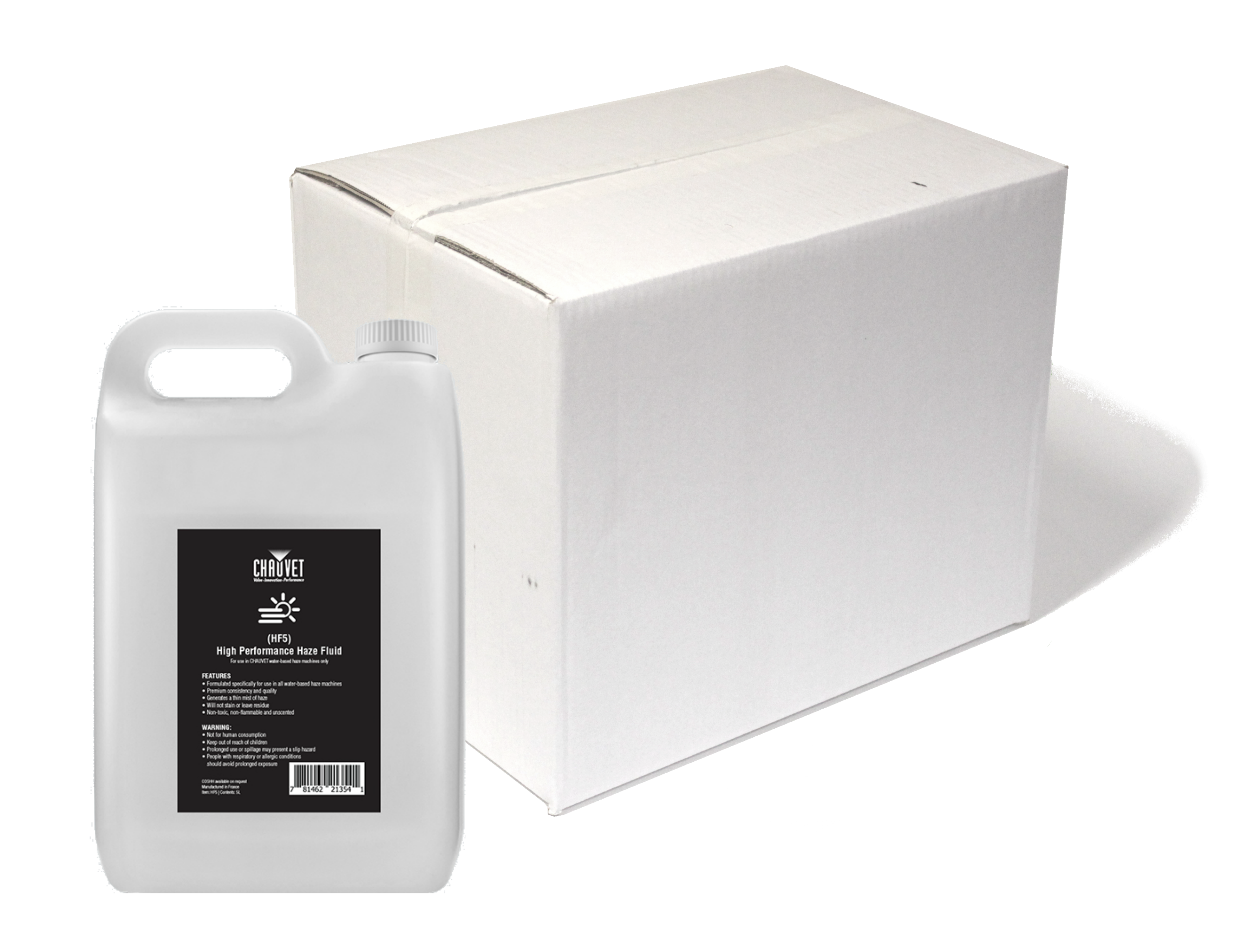 CHAUVET Professional High Performance Haze Fluid 5L - Box of 4