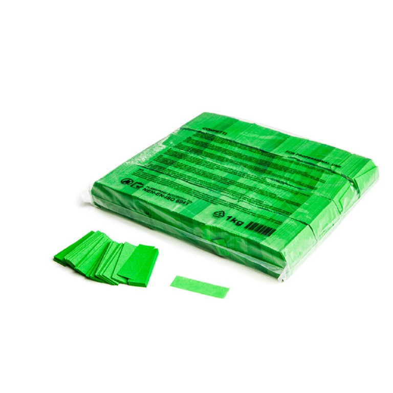 Magic FX CON01LG Light Green Rectangle Cut Confetti