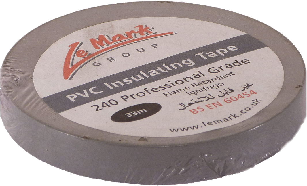 An image of Le Mark PVC Tape 33m x 12mm (Grey)