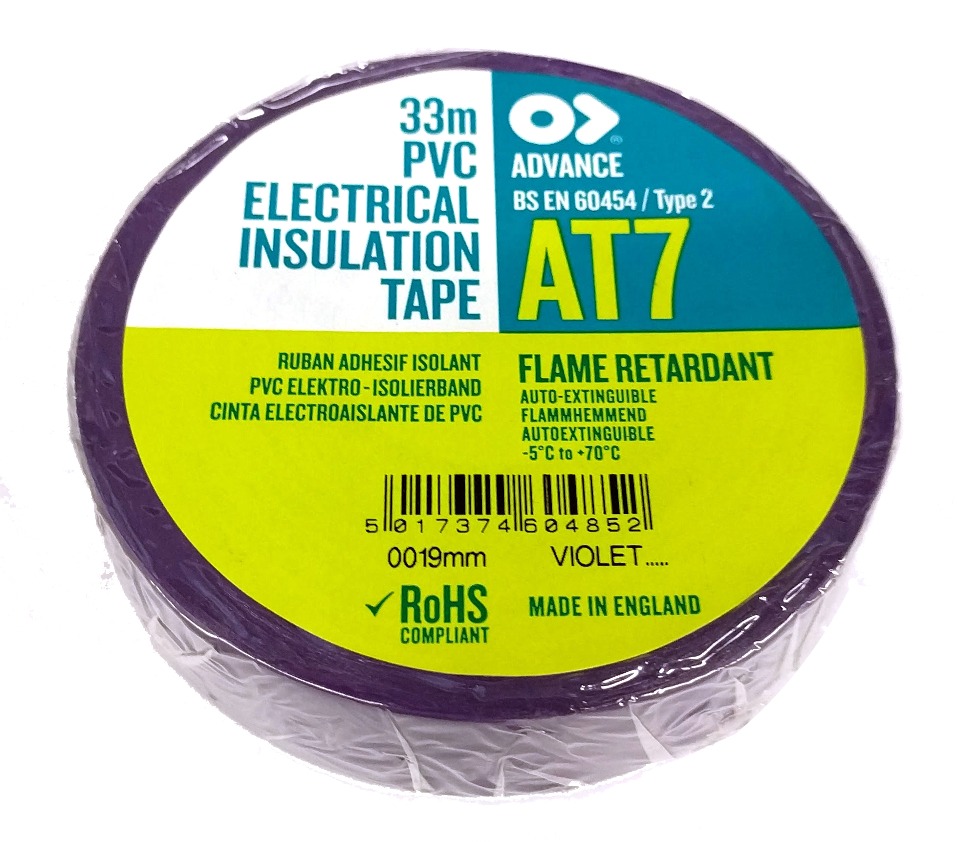 An image of Advance 19mm PVC Tape - Purple