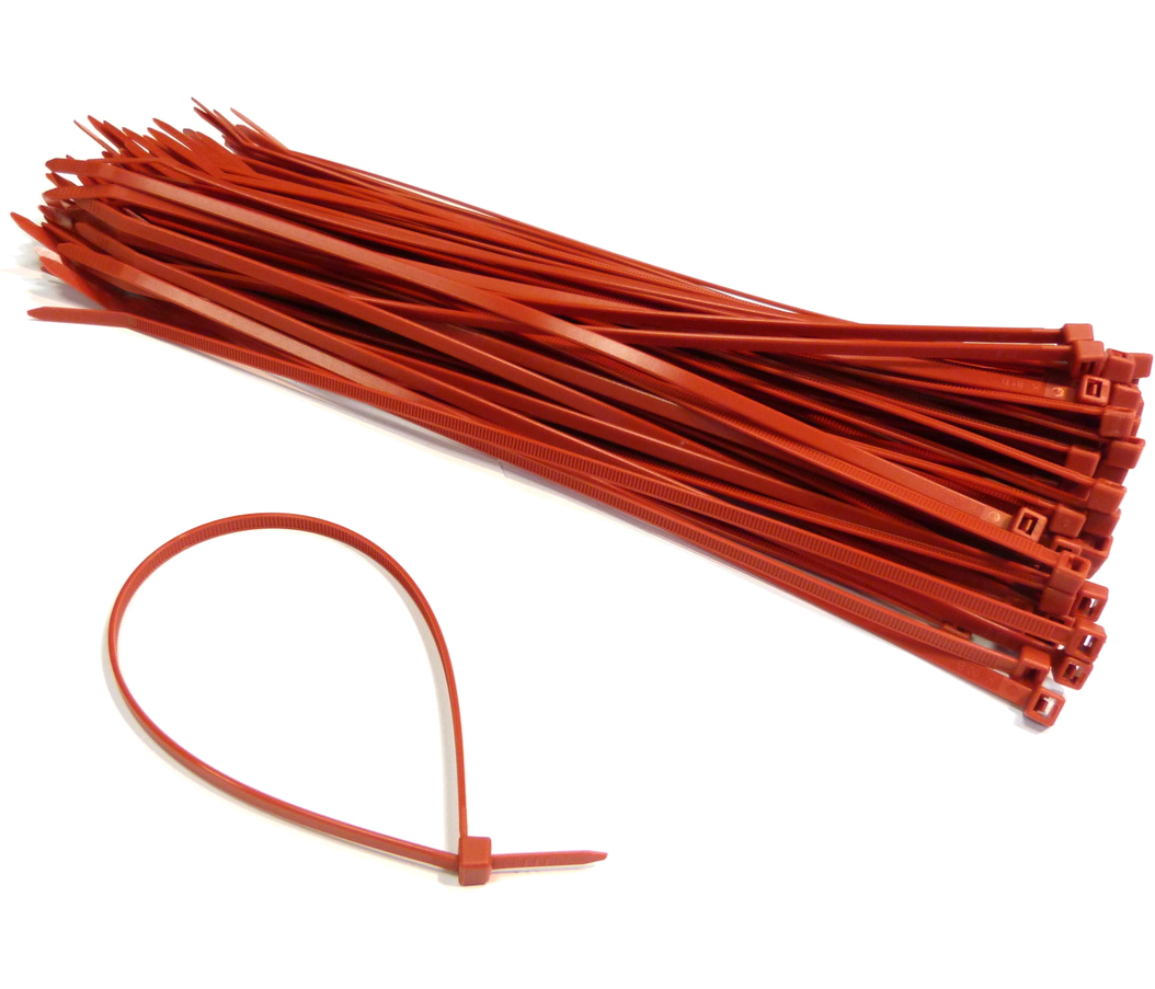 An image of Cable Ties 100x2.5mm Red (Bag of 100)