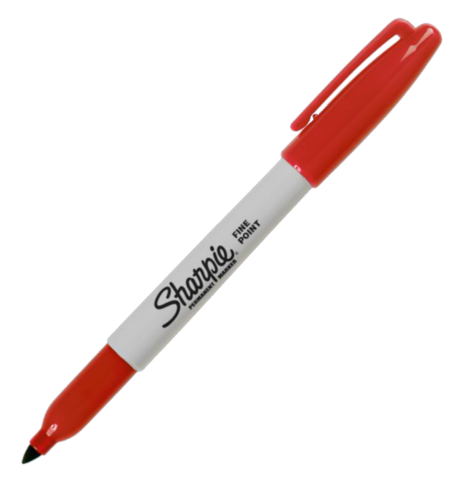 An image of Sharpie Fine Point Permanent Marker Red