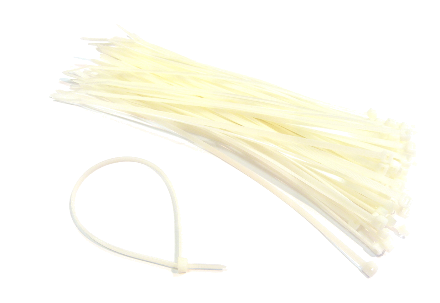An image of Cable Ties 100x2.5mm White (Bag of 100)