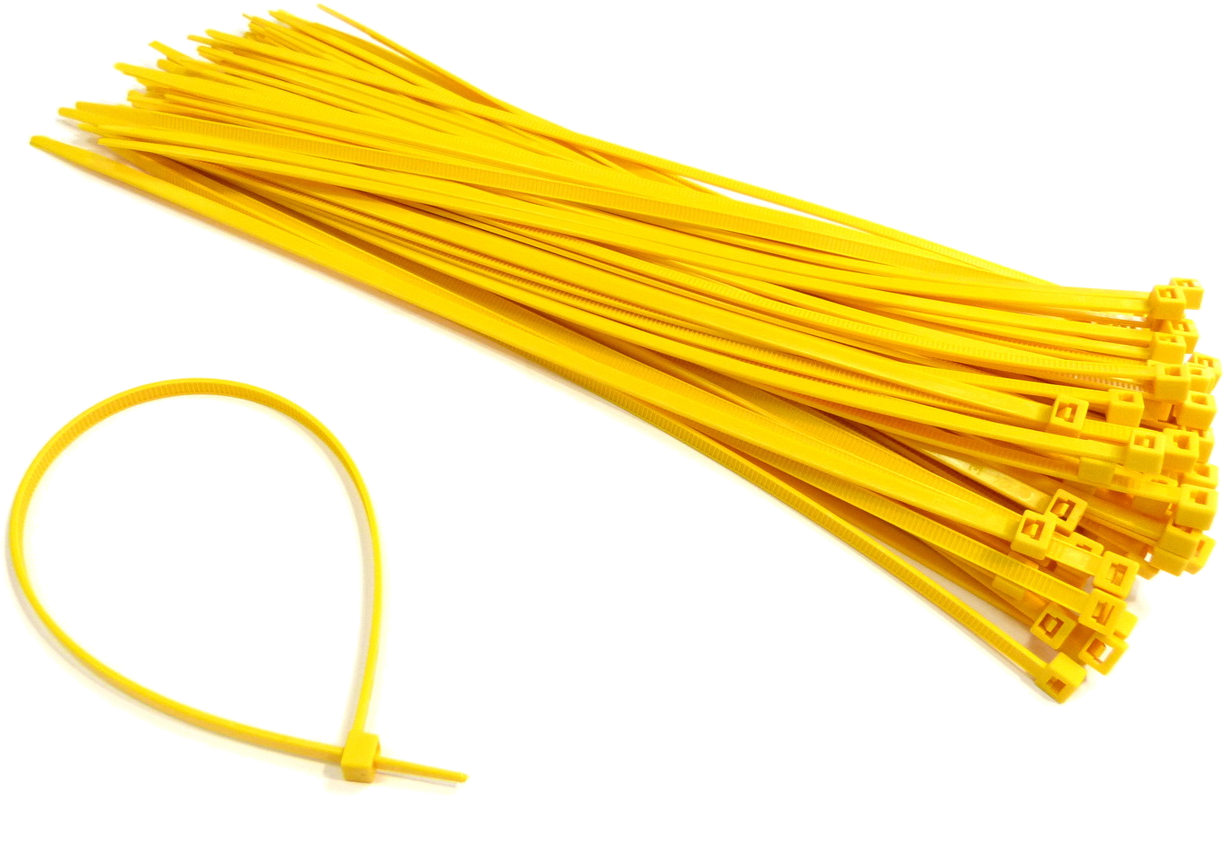 An image of Cable Ties 100x2.5mm Yellow (Bag of 100)