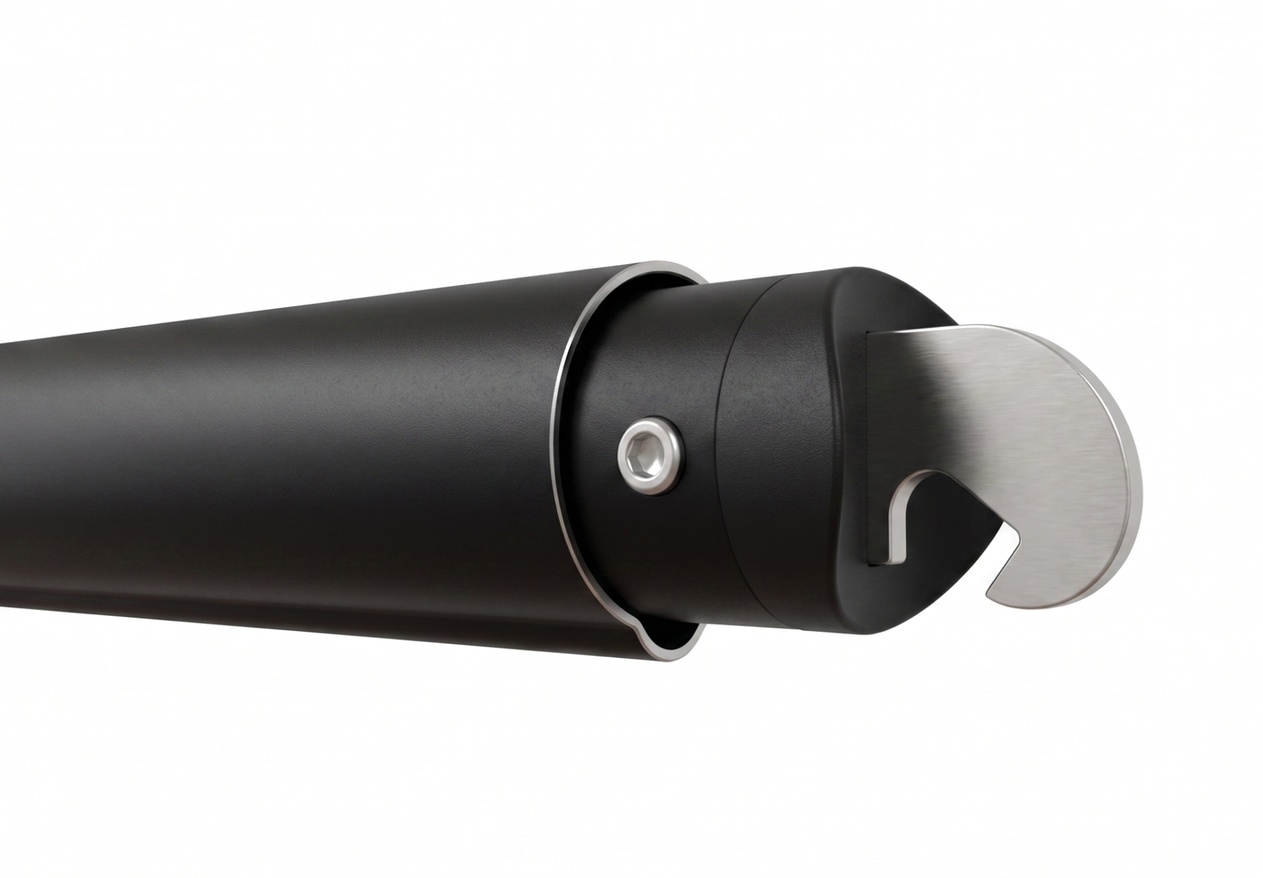 A close up showing the telescopic mechanism of our Stage Depot Pipe and drape crossbar
