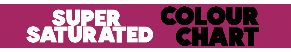 Rosco Supersaturated Paint Colour Chart