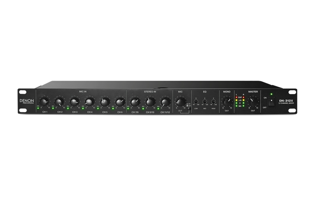 Denon DN312X 12Channel Line Mixer with Priority Stage Depot