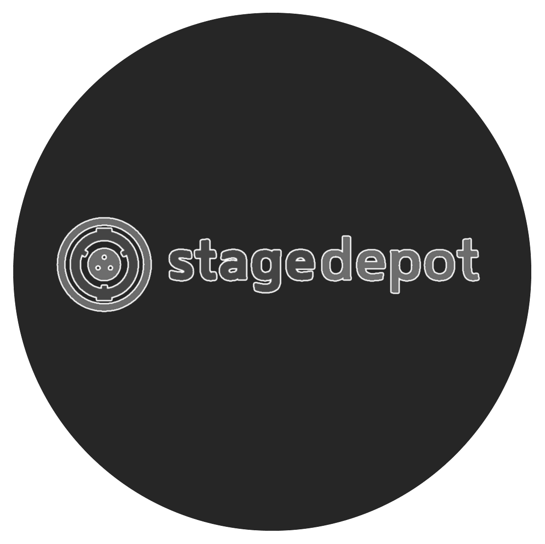 Custom Black & White Glass Gobo | Stage Depot