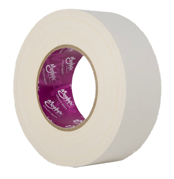 Budget Matt Gaffer Tape White Stage Depot