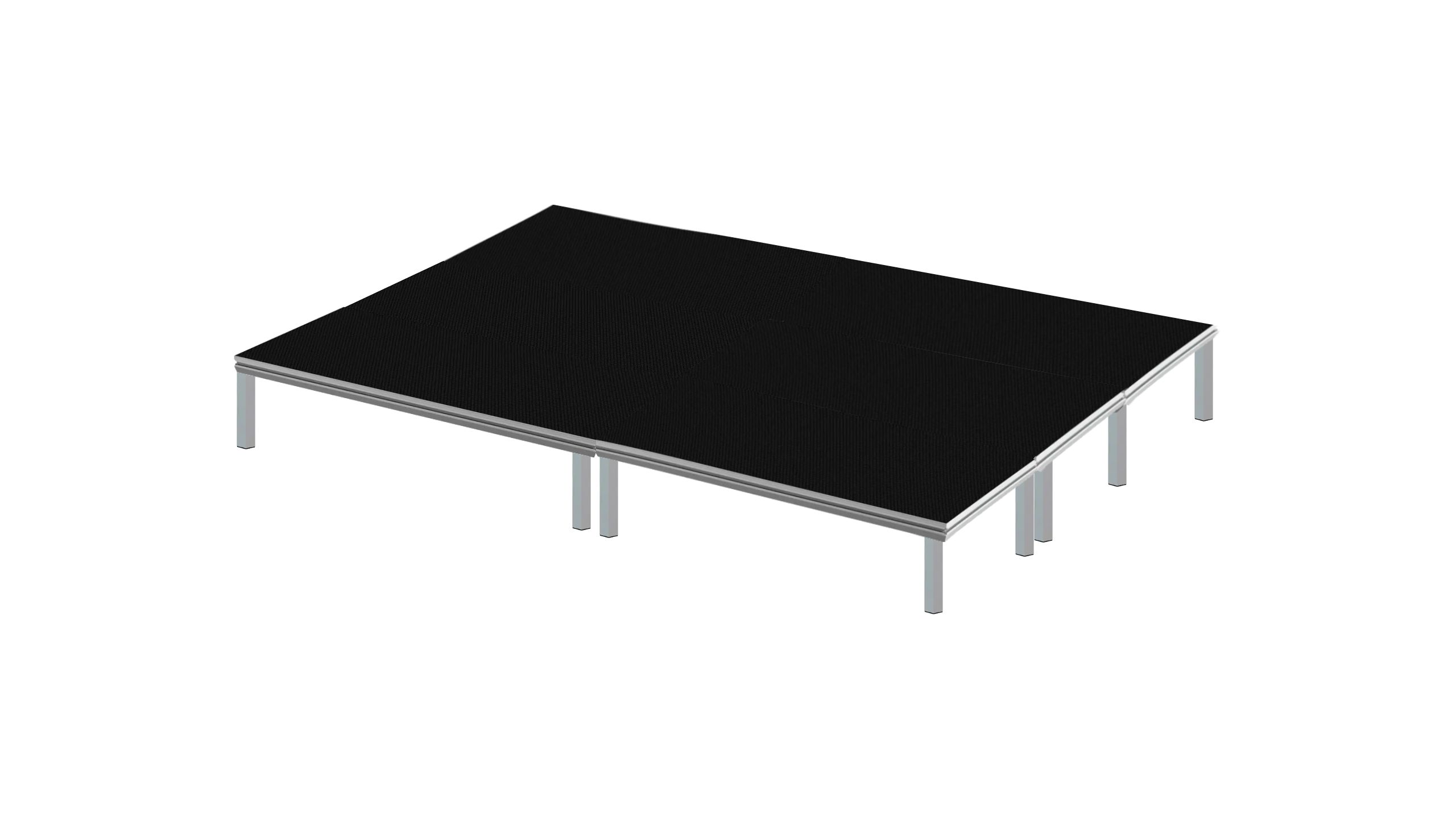 An image of the Global Truss hexa stage system as a complete stage kit