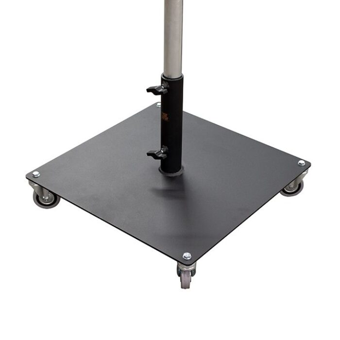 An Image of the Doughty four wheeled tank trap with a pole in the top