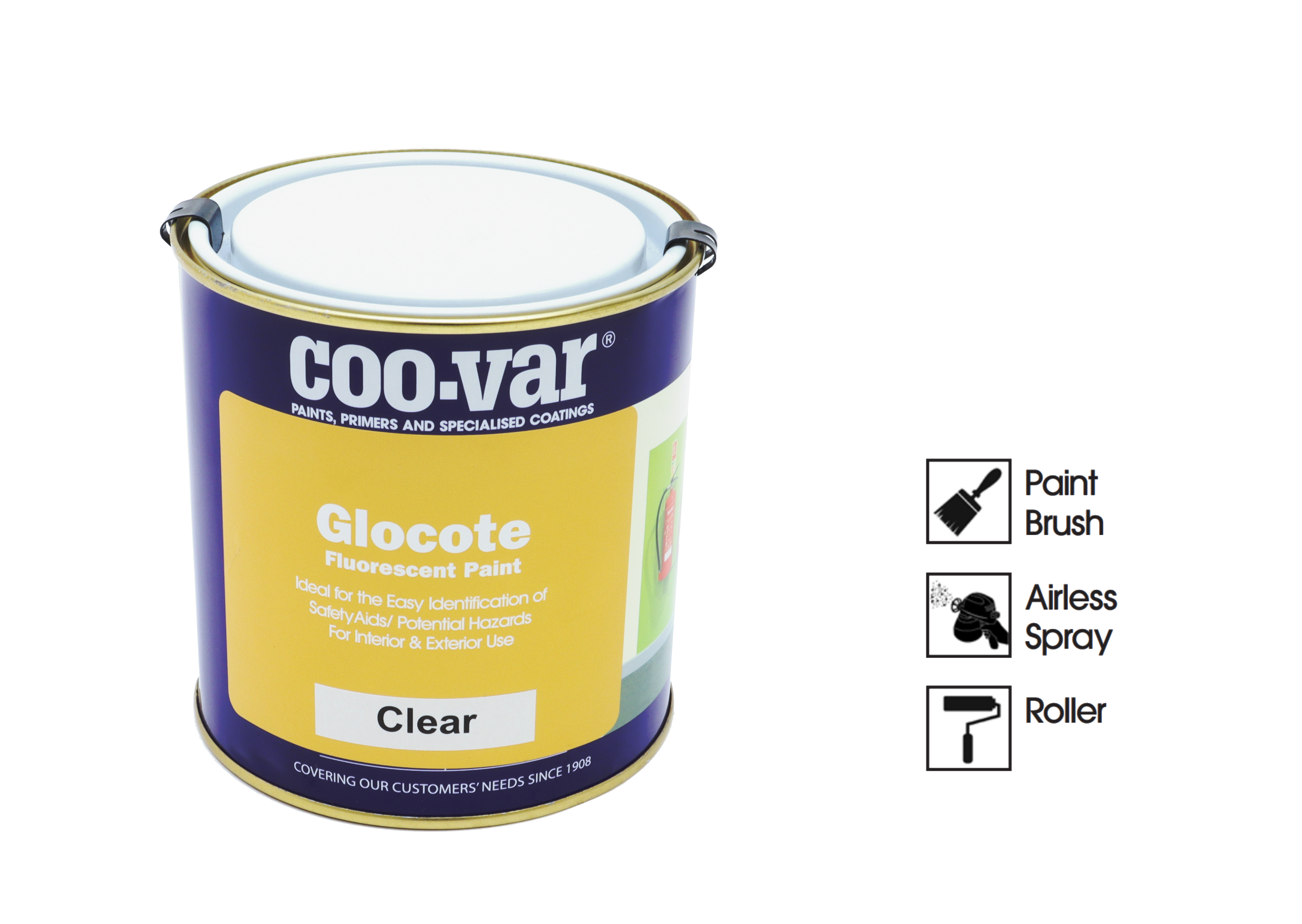 Coo-Var Glocote Protective Clear Glaze for Fluorescent Paint