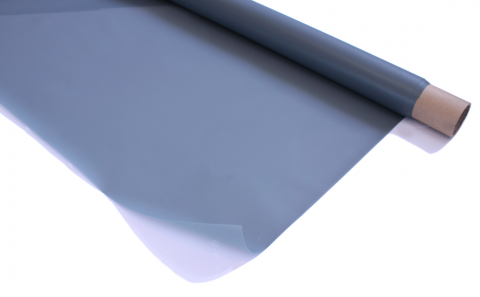 Rosco Grey Rear Projection Screen partially unravelled from a roll
