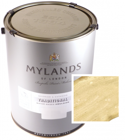 Mylands Rich Gold Metallic Paint (Acrylic) 1 Litre