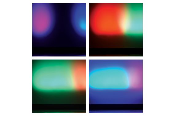 An Image of the effect created by the LED batten
