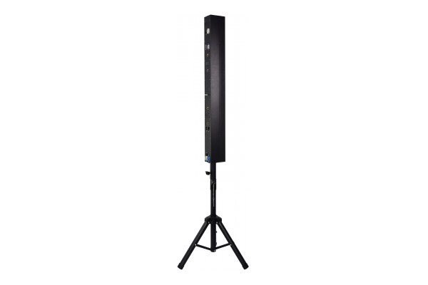 Right-Side View of the Citronic Amber LED Blinder Bar on Tripod Stand