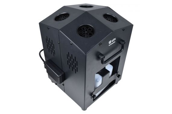 An Image of the top front of the QTX bubble machine