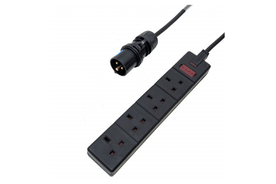 An image of the 16A to 13A 4-Gang socket