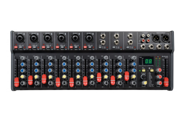 A closer view of the 9 channel Citronic Mixer