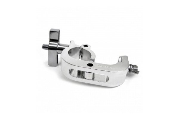The Duratruss hook clamp in Silver