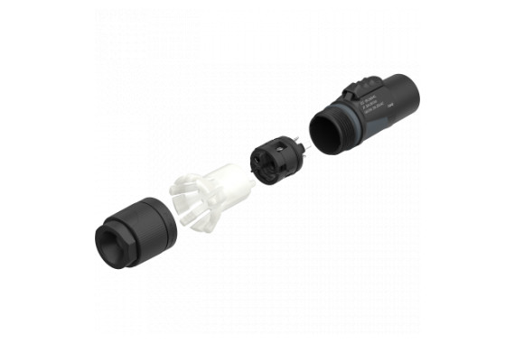 An image of an exploded diagram of the Neutrik True1 connector