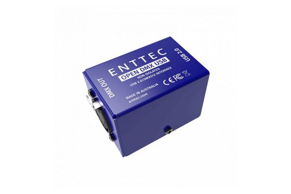 The top of the ENTTEC open dmx