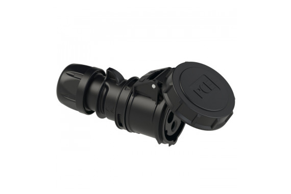 An image of the PCE Black IP67 rated socket