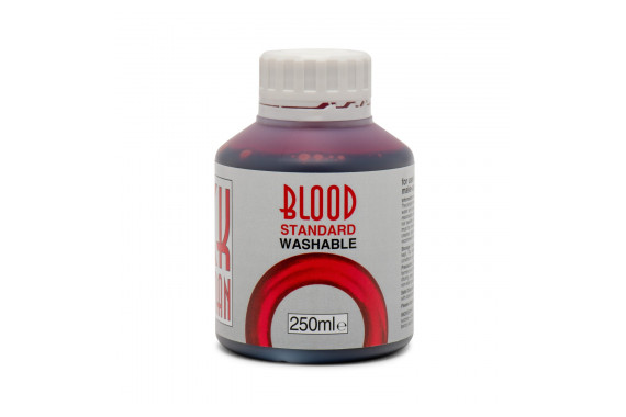 An image of the bottle of the Nick Dudman fake theatrical blood