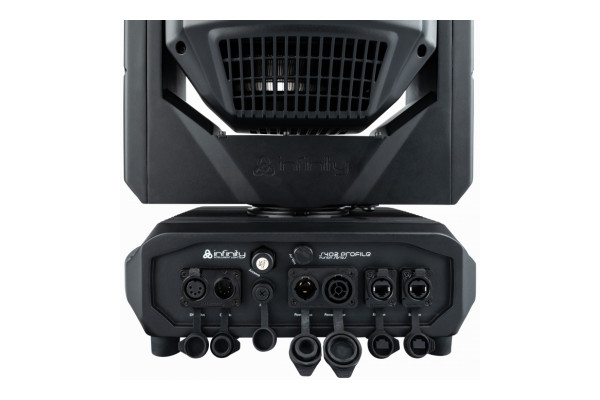 An Image of the connection and power ports of the furion fixture