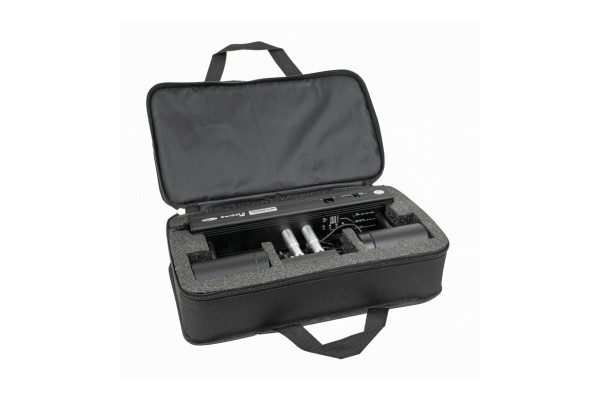 An Image of the carry case included with the Showtec Pinspot bar
