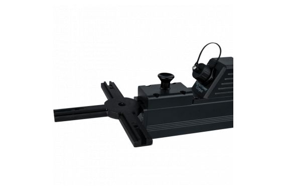 An Image of the alignment bracket connecting to the Showtec Pixel Strip  