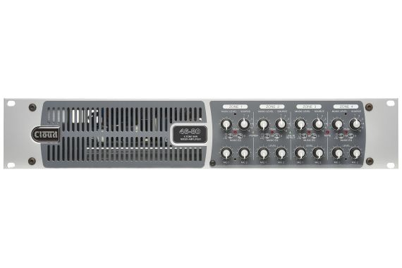 An Image of the front of the Cloud Mixer Amp showing the four zones of control