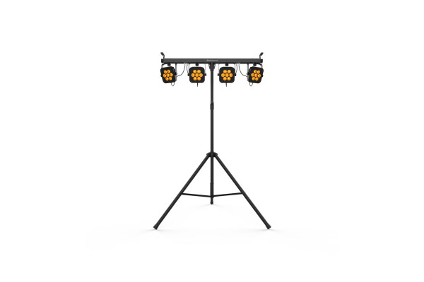 Front facing image of the Chauvet 4BAR Quad ILS on tripod stand