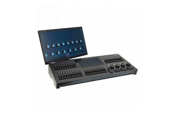 The Showtec Lampy showing the available additional screen connectivity 