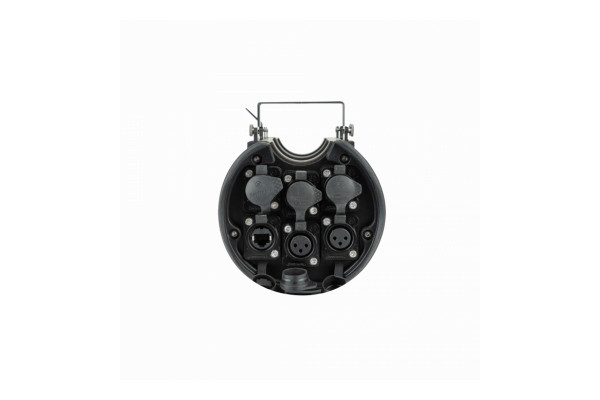 An Image of the DMX ports of the front of the art-net node