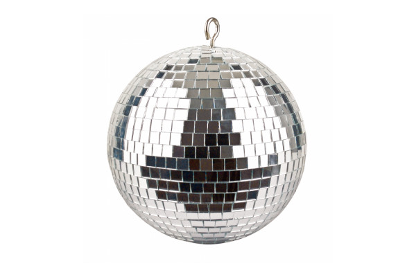 An Image of the Showgear 20cm Mirror ball with 10mm mirrors