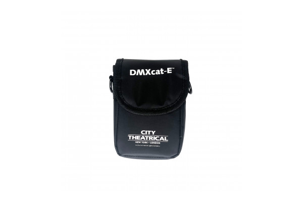 Front view of the City theatrical DMX CAT-E pouch