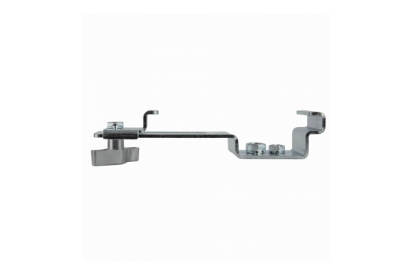 A side view section of the clamp with the clamp fully extended to the maximum limit 