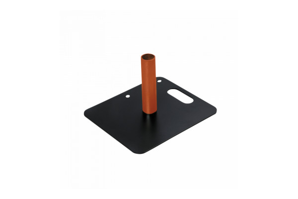 An Image of the base plate with the additional spigot attached
