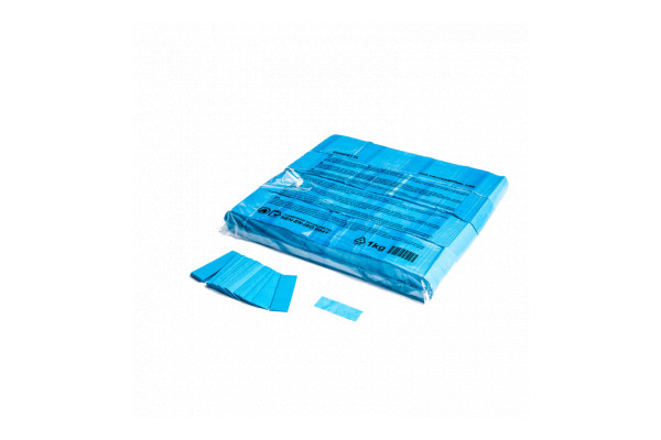 MagicFX Slowfall Confetti Light Blue Rectangle Cut 55 x 17mm 1kg Bag