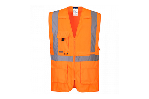 Portwest hi-vis jacket orange front