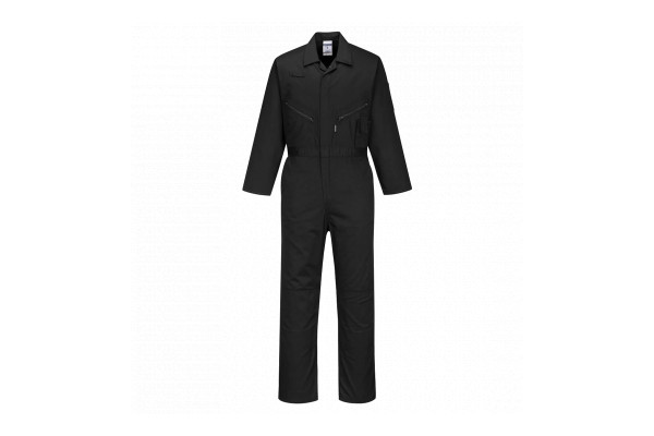 Portwest C815 Coveralls in Black Front View