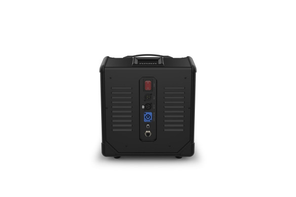 The back of the Chauvet DJ Cumulus HP with power and DMX connection ports