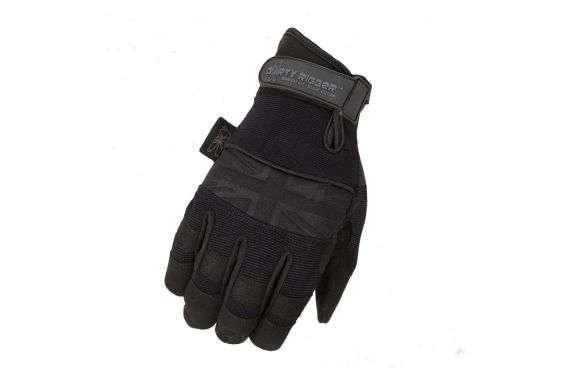 An Image of the front of the Dirty Rigger Black edition glove